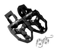 MotHeart Extensión de reposapiés de motocicleta para 500 EXC-F 2017-2025 CNC 7075 aluminio ajustable pie pegs 7mm plataforma ancha 10mm profundidad 500 exc-f accesorios (negro)