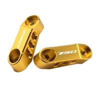 MotHeart Soportes de extensión de espejo de motocicleta para CB750 Hornet 2023-2024 NC 750 2014-2023 NC 750X 2014-2024 NC 750S 2014-2018 CNC Aluminio cb750 Hornet nc Accesorios (dorado)