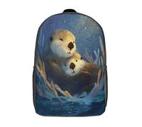 Mother And Baby Nutria. Snuggle at Sea Mochila Niña Chicos Escolares Adolescentes Bolsa De Escuela Infantil 17inch