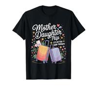 Mother Daughter Trip It's Better Than Therapy Camiseta gráfica económica, Hombre, Negro, S