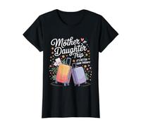 Mother Daughter Trip It's Better Than Therapy Camiseta gráfica económica, Mujer, Negro, XL
