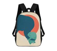 Mother Elephant And Calf Mochilas Impresas En 3D Para Niños 17inch Mochilas De Moda Informales Para El Día A Día, Bolsas De Viaje, Mochilas Informales Para Exteriores Para Niños Y Niñas