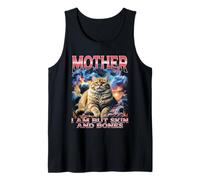Mother I Am But Skin and Bones, Divertido Pirata para Amantes de los Gatos Camiseta sin Mangas
