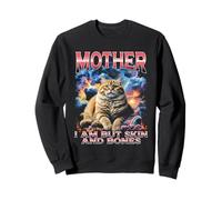 Mother I Am But Skin and Bones, Divertido Pirata para Amantes de los Gatos Sudadera