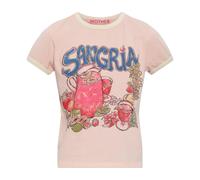 Mother - Lil Goodie Ringer T-Shirt - Tops - Mujer - Rosa - XS -