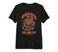 Mother of Mayhem Feral Moms Club Member Camiseta Premium