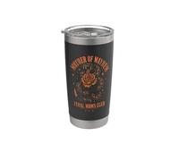 Mother of Mayhem Feral Moms Club Member Vaso térmico de acero inoxidable de doble pared