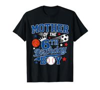Mother of The Six Year Old Sports Boy Camiseta gráfica económica