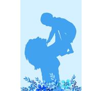Mother’s Day Gift from Son - Blue Flower Journal for Mom - 6x9” Notebook with 100 Lined Pages - Card Alternative with Heartfelt Messages - Blue Cover - Sentimental Gift