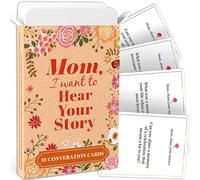Mother’s Day Gift, Mom I Want to Hear Your Story, Life Story Interview Kit Cards for Mom to Share Her Stories, Interactive Gifts for Moms Who Have Everything, Perfect for Birthday, and Family