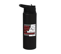 Mother Should I Trust The Government Political Saying Stainless Steel Insulated Water Bottle