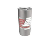 Mother Should I Trust The Government Political Saying Vaso térmico de acero inoxidable de doble pared