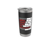 Mother Should I Trust The Government Political Saying Vaso térmico de acero inoxidable de doble pared