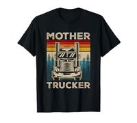 Mother Trucker Camiones Articulados Retro Camioneros Camiseta
