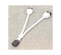 Motherboard 9pin USB Header to Dual USB2.0 9pin Splitter Hub Extension Cable