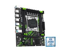 Motherboard Fit For MAQUINISTA PR9 X99 Placa Base Combo Intel Xeon E5 2680 V3 CPU + DDR4 8GBx2 2133MHz RAM de Doble Canal Kit computadora Opcional(Motherboard+CPU)
