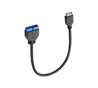 Motherboard Front Panel USB 3.1 Type-E to USB 3.0 19/20-Pin Header Adapter Cable for Desktop Computers 20cm