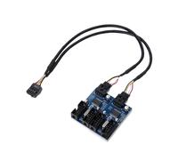 Motherboard Usb 9Pin Header 1 una 4 Splitter Port Multiplicador 30Cm Cable De ExtensiÓN