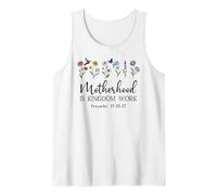 Motherhood is Kingdom Work Women Christian Mom Proverbs 31 Camiseta sin Mangas
