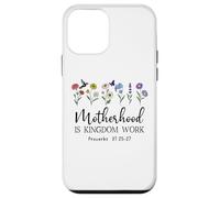 Motherhood is Kingdom Work Women Christian Mom Proverbs 31 Carcasa para iPhone 12 Mini