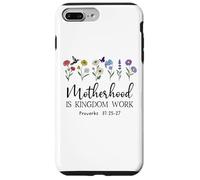 Motherhood is Kingdom Work Women Christian Mom Proverbs 31 Carcasa para iPhone 7 Plus/8 Plus