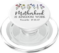 Motherhood is Kingdom Work Women Christian Mom Proverbs 31 PopSockets PopGrip para MagSafe