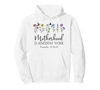 Motherhood is Kingdom Work Women Christian Mom Proverbs 31 Sudadera con Capucha