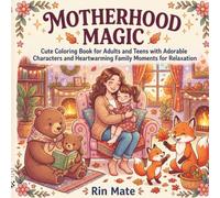 Motherhood Magic: Cute Coloring Book for Adults and Teens with Adorable Characters and Heartwarming Family Moments for Relaxation