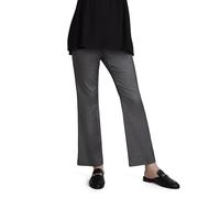 Motherhood Maternity Pantalones de Vestir para Mujer, súper elásticos, Ajuste Secreto sobre el Vientre, Tobillo, Pierna Recta, para el Trabajo, Gris Asfalto, Medium