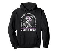 Motherhood Retro Skeleton Some Days I Rock It Vintage Sudadera con Capucha