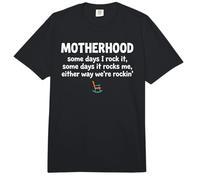 Motherhood Some Days I Rock It Some Days It Rocks Me Comfort Colors Adult Heavyweight T-Shirt