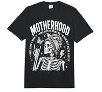 Motherhood Some Days I Rock It Some Days It Rocks Me Skull Comfort Colors Adult Heavyweight T-Shirt