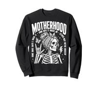 Motherhood Some Days I Rock It Some Days It Rocks Me Skull Sudadera