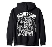 Motherhood Some Days I Rock It Some Days It Rocks Me Skull Sudadera con Capucha