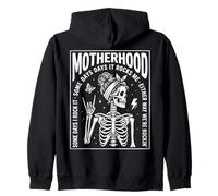 Motherhood Some Days I Rock It Some Days It Rocks Me Skull Sudadera con Capucha