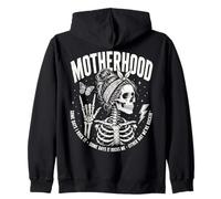 Motherhood Some Days I Rock It Some Days It Rocks Me Skull Sudadera con Capucha