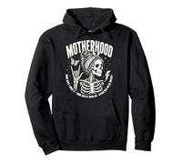 Motherhood Some Days I Rock It Some Days It Rocks Me Skull Sudadera con Capucha