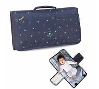 Motherly Cambiador de pañales portátil para bebé recién nacido, almohadilla cambiadora de pañales a prueba de fugas para viajar con características avanzadas, tapete de masaje plegable con una sola