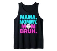 Mother's Day Baseball Drip Ice Cream Mama Mommy Mom Bruh Camiseta sin Mangas