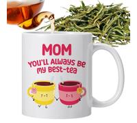 Mothers Day Cups, 350ml Novelty Cups Drinkware, Best Tea Mom Mugs, Cute Tea Mugs for Home Decoration, Birthday Mothers Day Women, Moms, Friends, Sisters Daughters Wives, 3.74x3.15 Inches