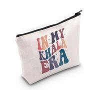 Mothers Day Gift Best Khala Indian Aunt Gift Pakistani Aunt Makeup Bag Promoted to Khala Gift in My Khala Era Cosmetic Bag (Khala UK2)