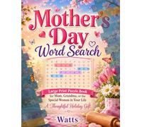 Mother's Day Word Search: Large Print Puzzle Book for Mom, Grandma, or the Special Woman in Your Life