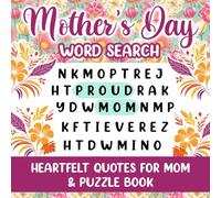 Mothers Day Word Search & Quotes Book For Mom: Word Find Gifts Idea For Mama, Large Print Puzzle For Mother's Day