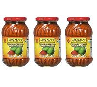 Mothers Punjabi Teekha - Pepinillo de mango (500 g, 3 unidades), tradicional indio auténtico, comido con cena india o con desayuno indio