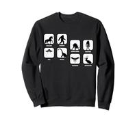 Mothman Bigfoot Unicorn Frogmen UFO Chupacabras Cryptids Sudadera