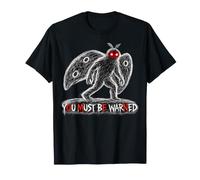 Mothman Debes ser Advertido Presagio Advertencia Alt Halloween Horror Camiseta