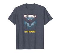 Mothman es mi hogareño: Misterio del Bosque Amante críptido Camiseta, Hombre, Azul Jaspeado, S