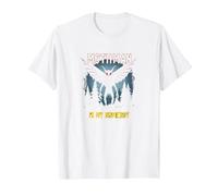Mothman es mi hogareño: Misterio del Bosque Amante críptido Camiseta, Hombre, Blanco, S