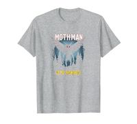 Mothman es mi hogareño: Misterio del Bosque Amante críptido Camiseta, Hombre, Gris Jaspeado, 3XL