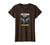 Mothman es mi hogareño: Misterio del Bosque Amante críptido Camiseta, Mujer, Marrón, M